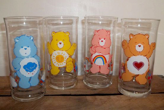 Care Bear glasses from Pizza Hut