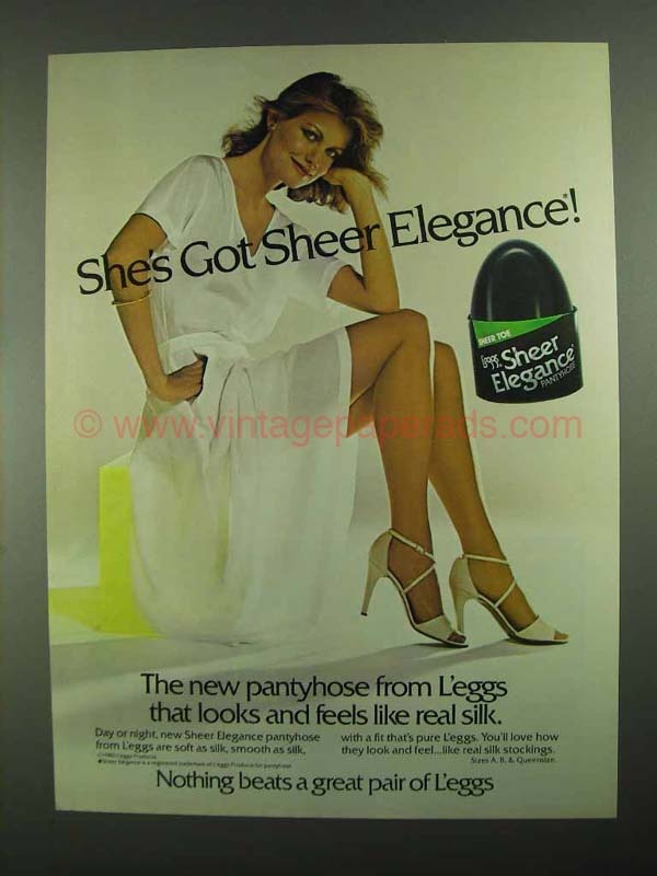 80s Leggs Pantyhose Ad – She's Got Sheer Elegance!