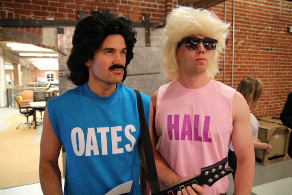  “Hall” and “Oates” t-shirts costume idea