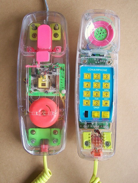 80s Clear Phone