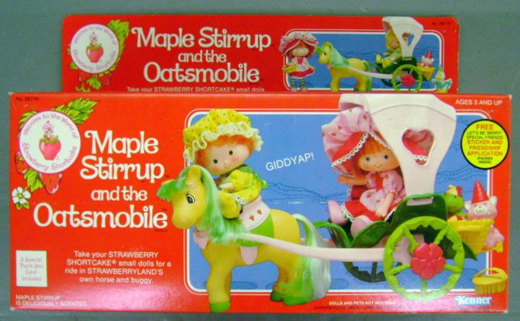 Strawberry Shortcake Toy: Maple Stirrup and the Oatsmobile