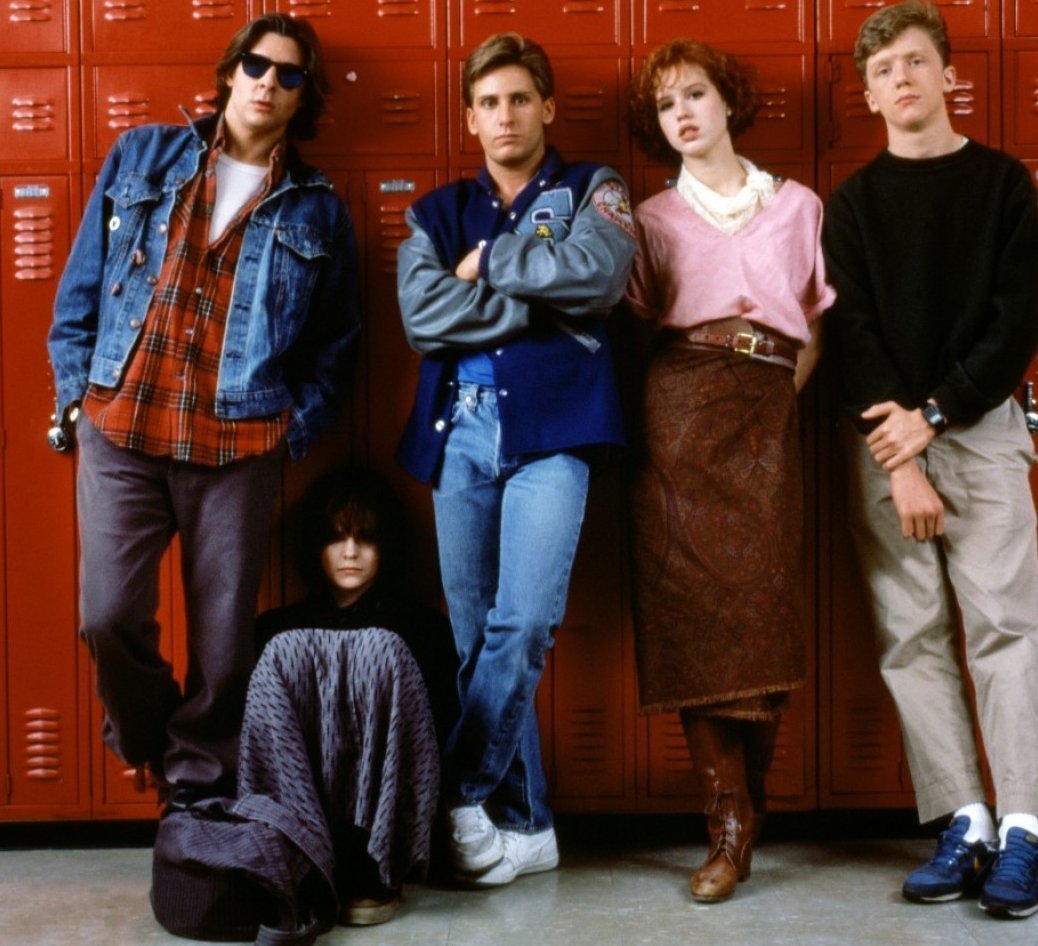 cast of 1985's The Breakfast Club