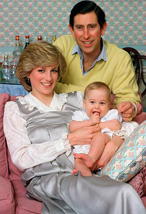 The Royal Family: Princess Diana, Prince Charles, and young Prince William