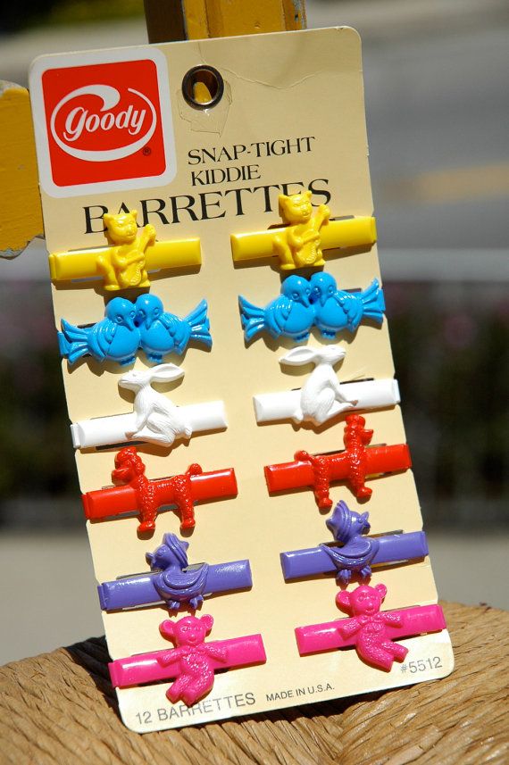 Goody Snap-Tight Barrettes came in animal shapes too