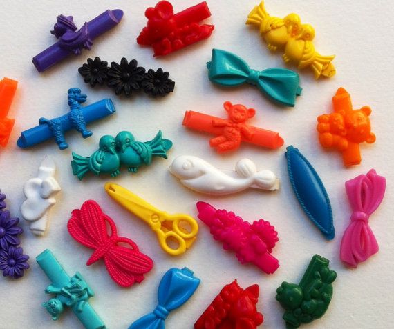 Goody barrettes were super colorful