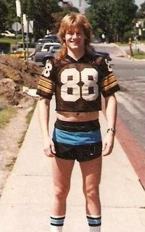 mesh football jersey crop top