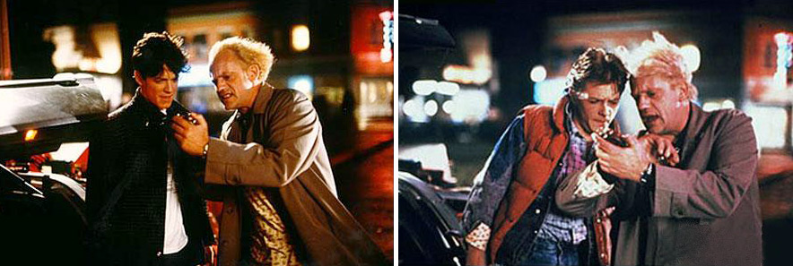 Eric Stoltz was originally cast as Marty McFly, but the part ultimately went to Michael J. Fox