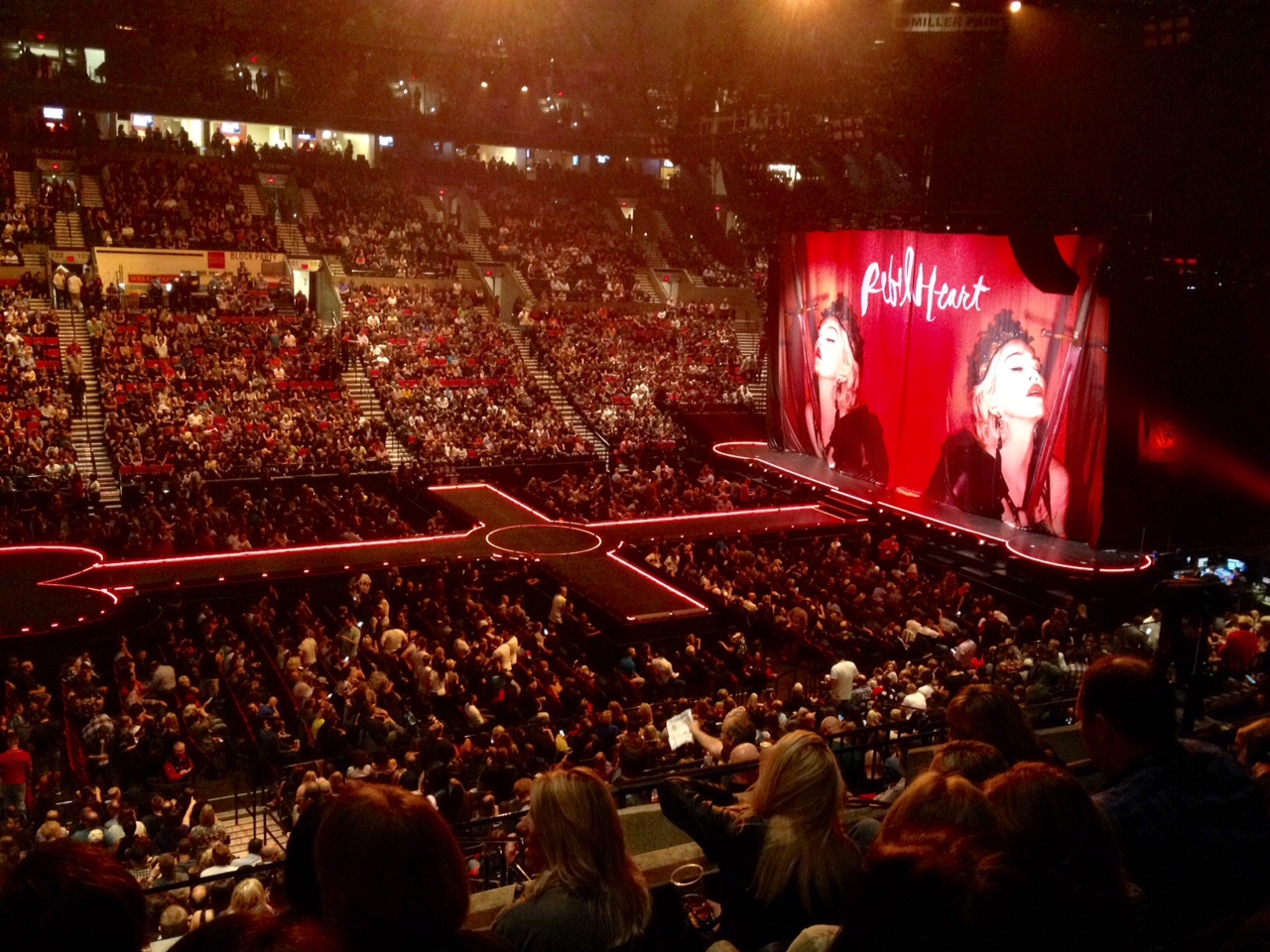 Stage at Madonna’s Rebel Heart tour