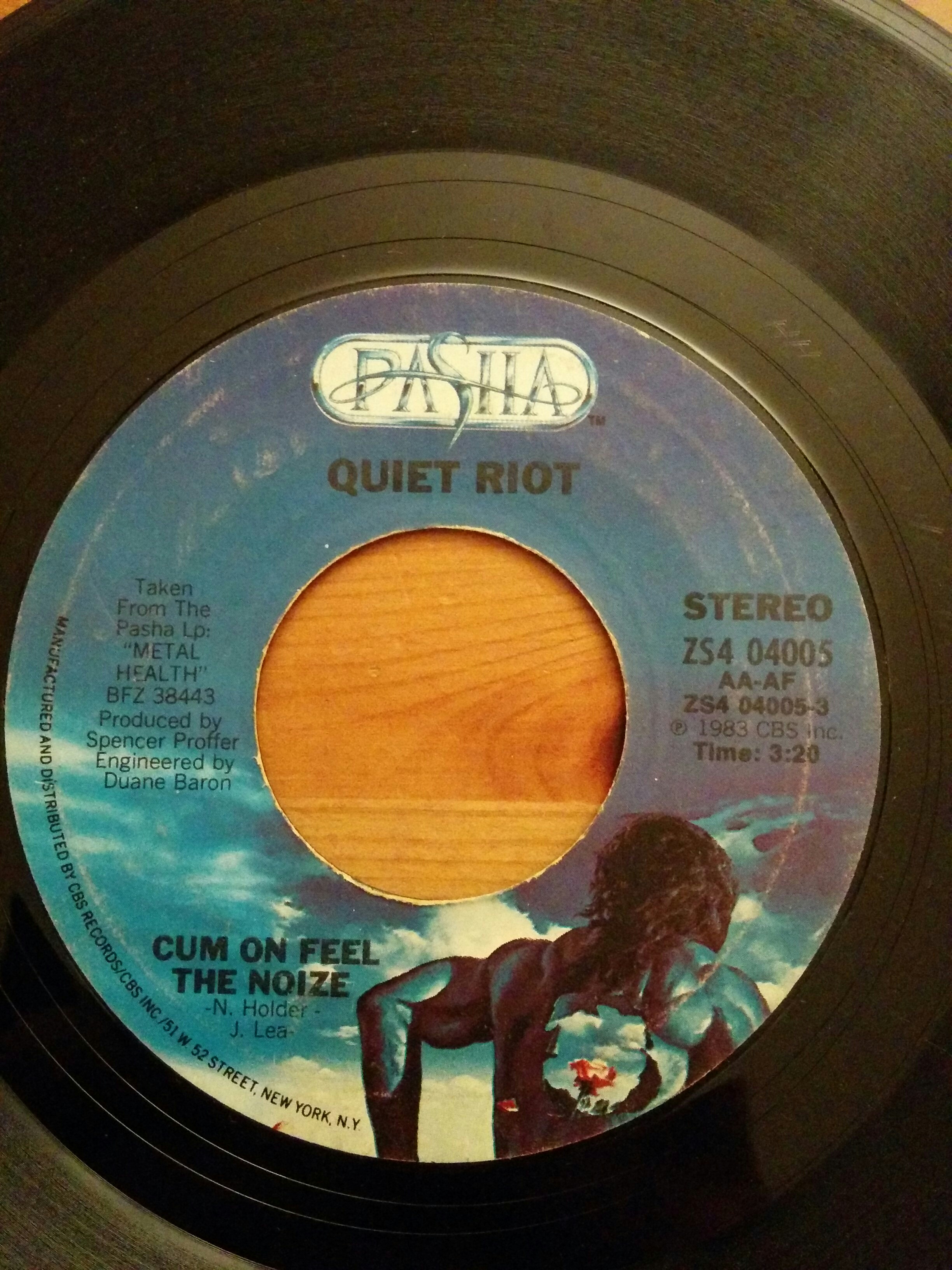 Quiet Riot's "Cum on Feel the Noize" 45