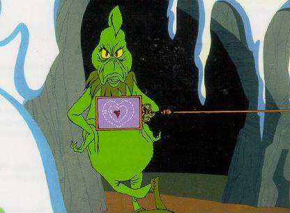 The Grinch's heart is two sizes too small