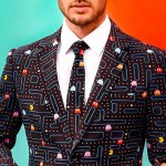 Pac-Man Business Suit And Matching Tie Screams ‘Old School Money!’