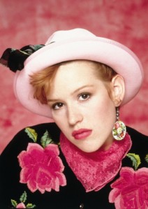 Molly-Ringwald-Pretty-In-Pink-Hat-Earrings-Floral-80s