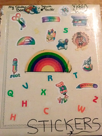 80s stickers from ylvia Drastata's collection