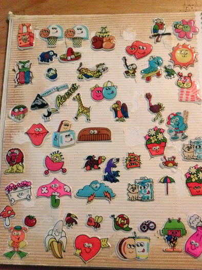 80s stickers from ylvia Drastata's collection