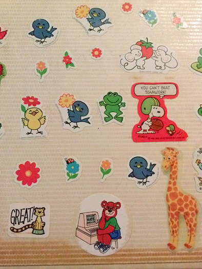 80s stickers from ylvia Drastata's collection