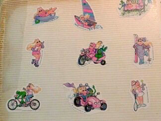 80s stickers from ylvia Drastata's collection