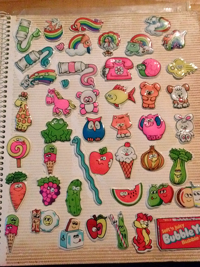 80s stickers from ylvia Drastata's collection