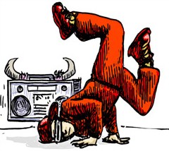 Breakdancing in the 80s