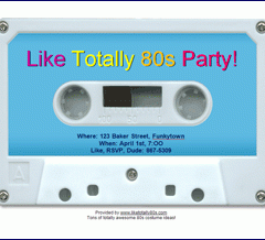 80s Party Invitation